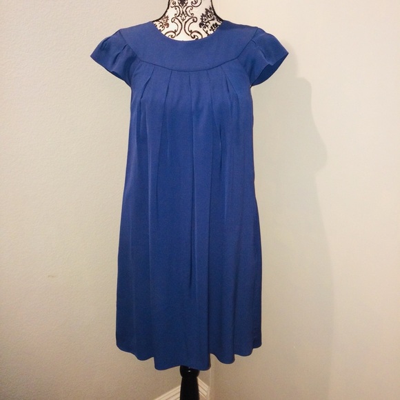 Banana Republic Silk Blue Dress - Picture 1 of 4